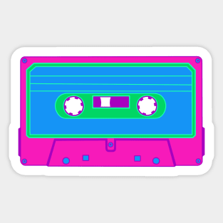 Polyamory Flag Cassette Sticker